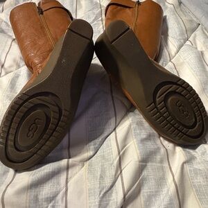 UGG Tan and Cream Shearling Boots